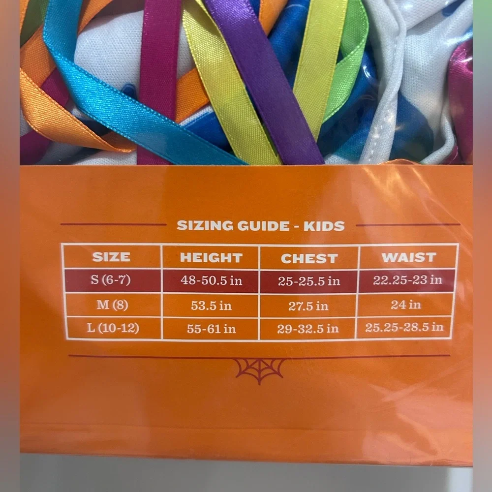 Hyde and EEK Kids Rainbow Unicorn NWT Halloween Costume Jumpsuit Headband S 6-7
